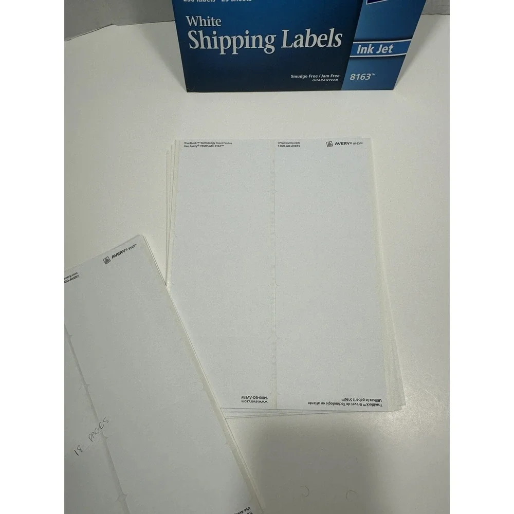 330 Labels 33 Sheets Avery 5163 & 8163 Shipping Labels 2